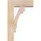 Ekena Millwork Merced Block Smooth Bracket w/ Offset Brace, Douglas Fir, 5 1/2"W x 14"D x 22"H BKT0604X14X22MRC05SDF - alternate 2